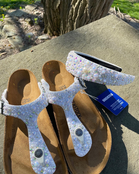 Bridal Bedazzled Birkenstock Gizeh
