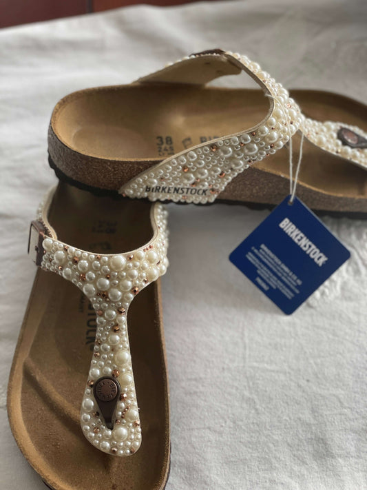 Bedazzled Birkenstock Gizeh Sandals