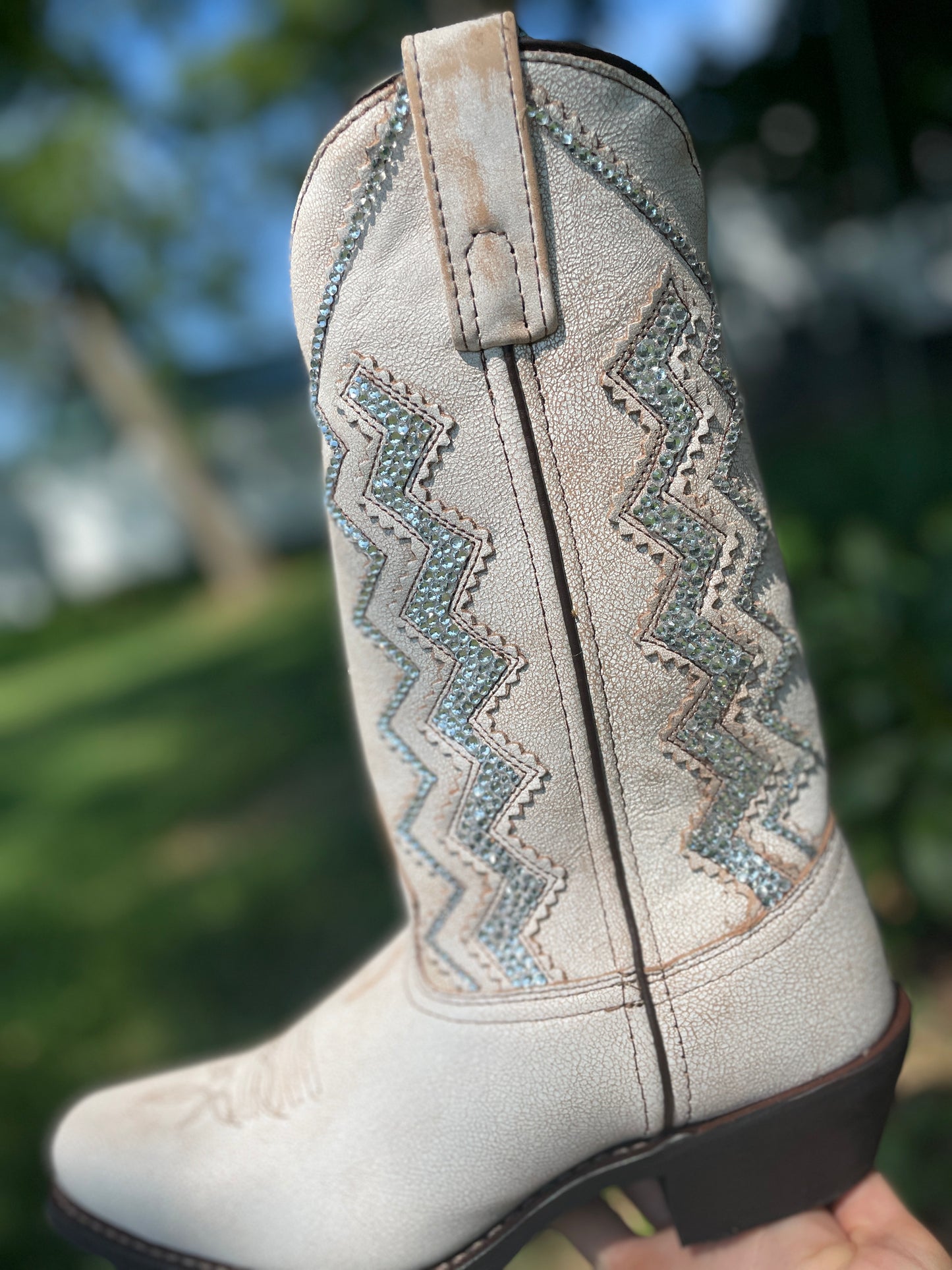 Laredo Wedding Cowboy Boots, Western Boots for Women, Sparkle Cowboy Boots