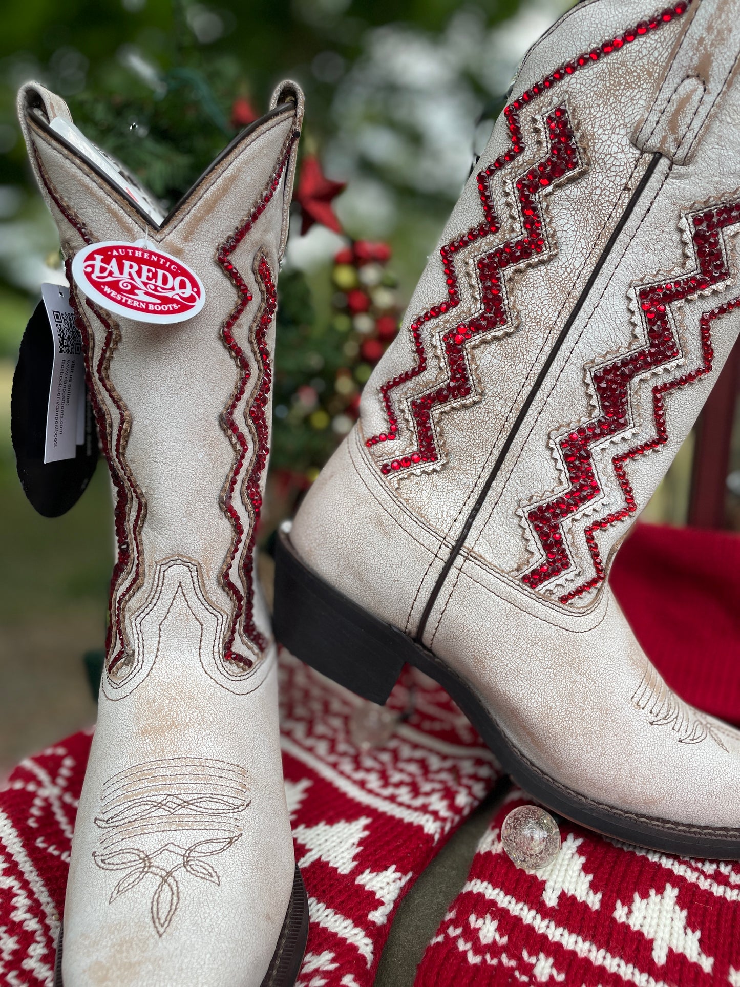 Laredo Wedding Cowboy Boots, Western Boots for Women, Sparkle Cowboy Boots
