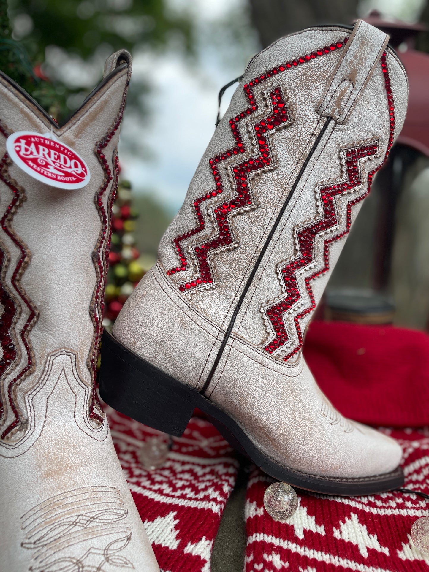 Laredo Wedding Cowboy Boots, Western Boots for Women, Sparkle Cowboy Boots