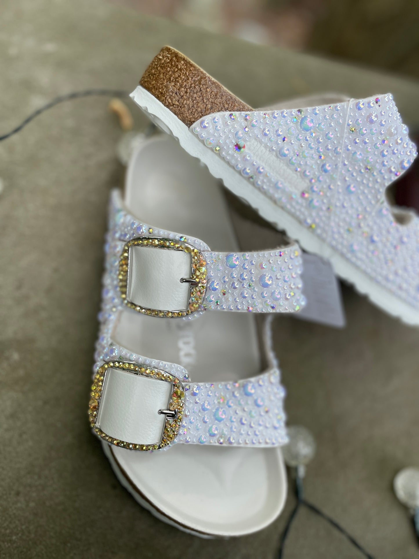 Big Buckle Bedazzled Birkenstock Multicolor
