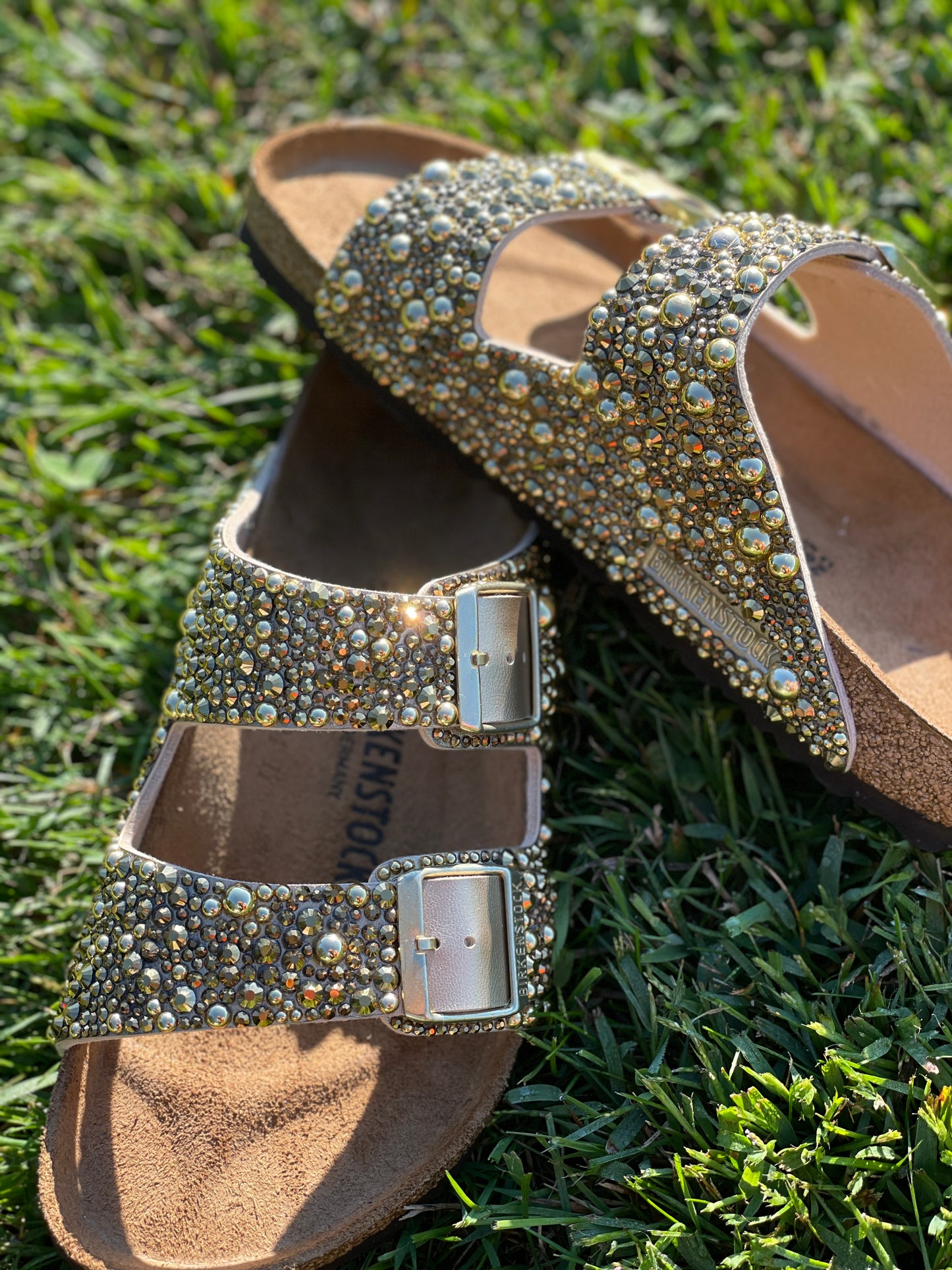 Bedazzled Gold Birkenstock