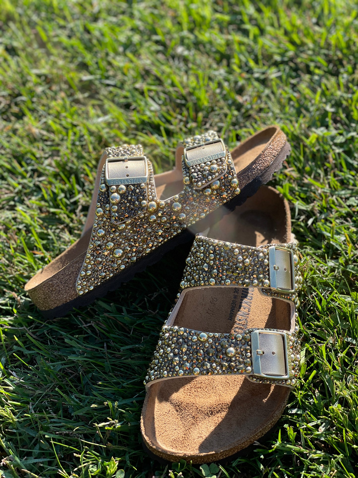 Bedazzled Gold Birkenstock