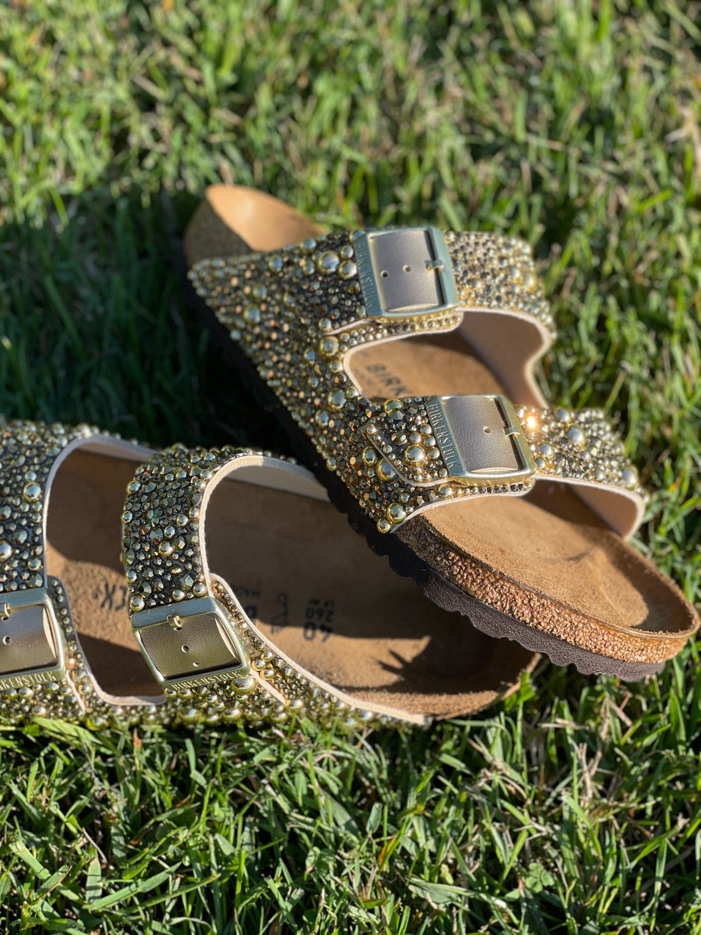 Bedazzled Gold Birkenstock