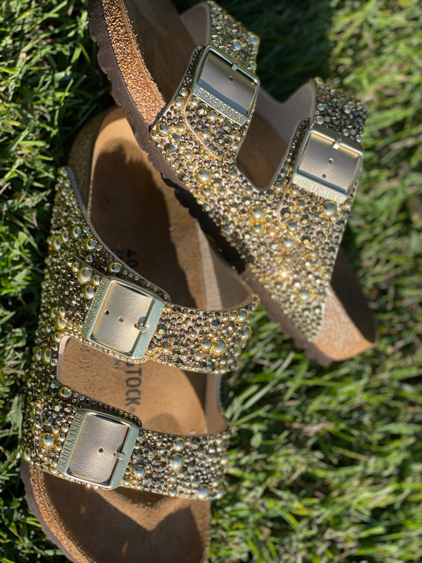 Bedazzled Gold Birkenstock