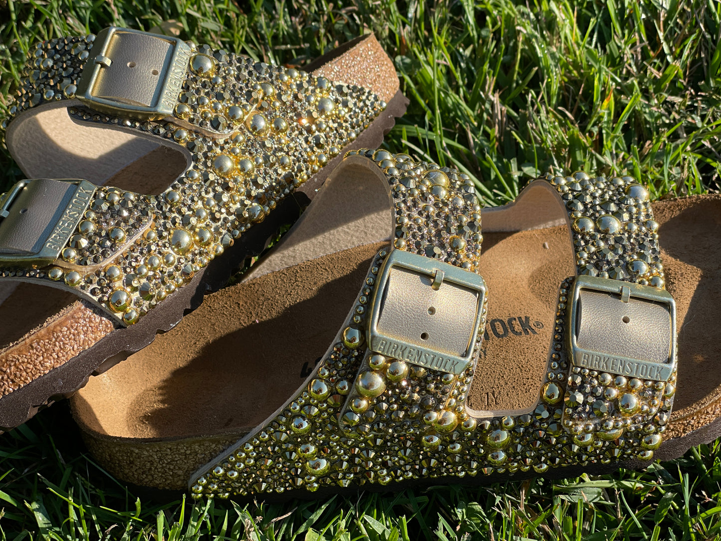 Bedazzled Gold Birkenstock
