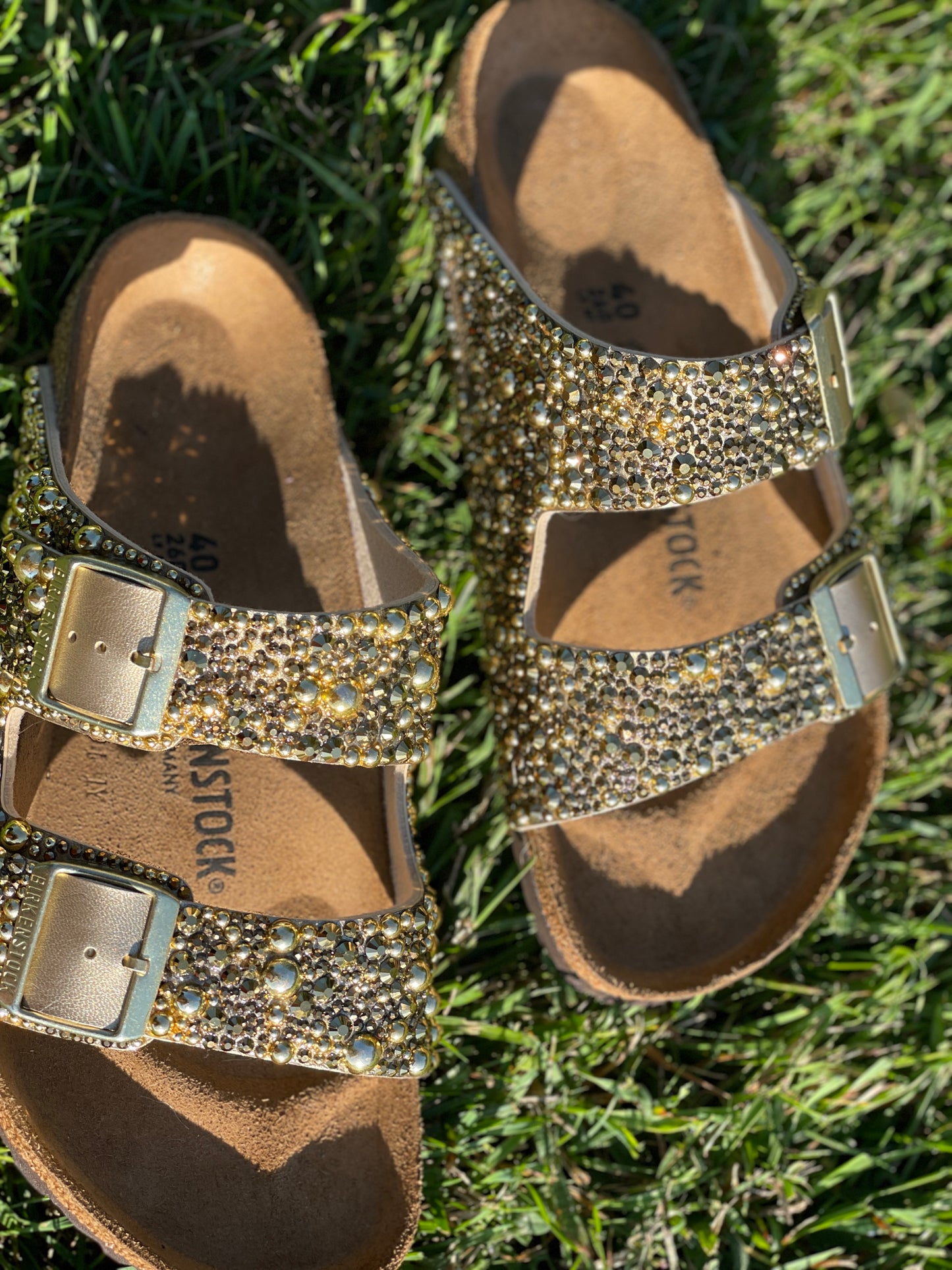 Bedazzled Gold Birkenstock