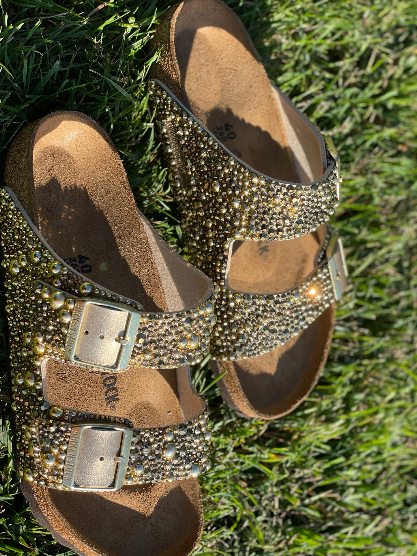 Bedazzled Gold Birkenstock