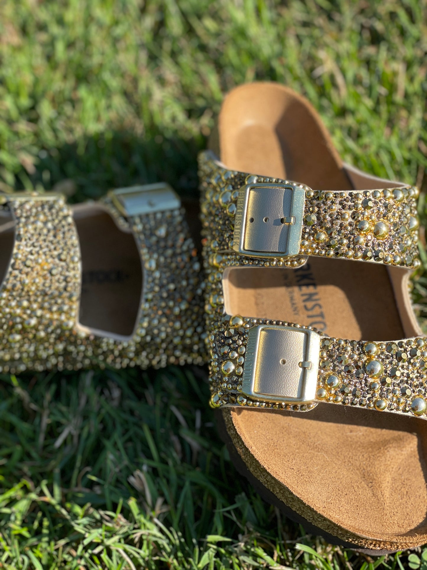 Bedazzled Gold Birkenstock