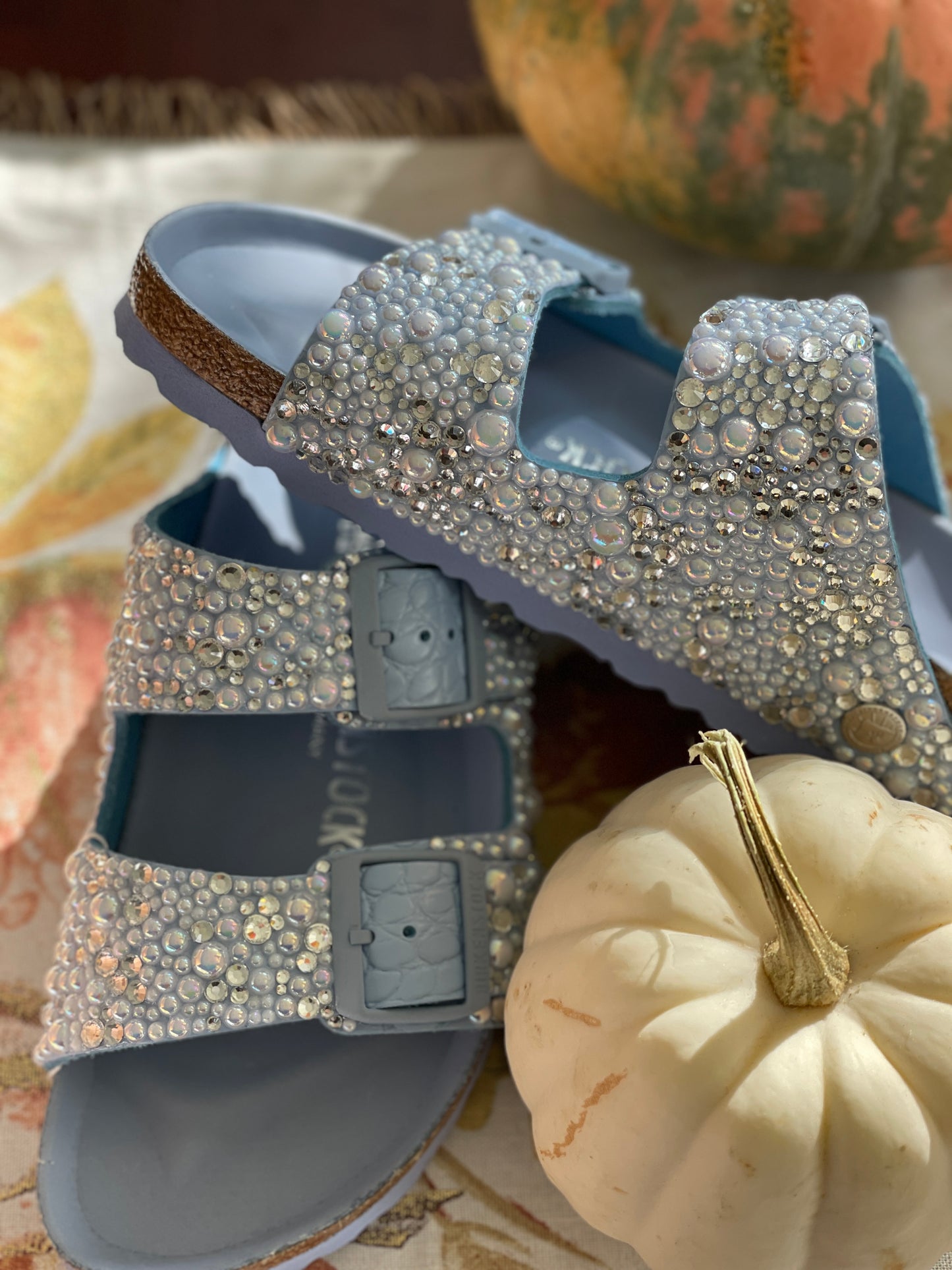 Blue Bridal Birkenstock Arizona