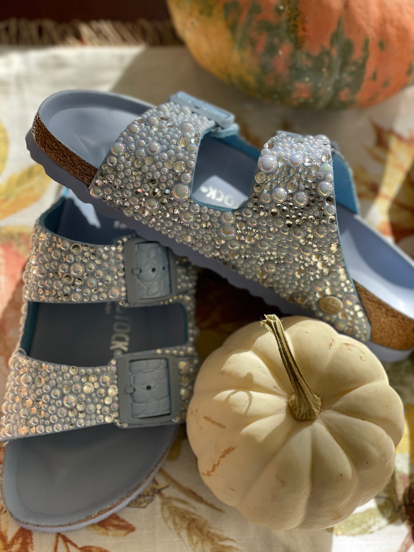 Blue Bridal Birkenstock Arizona