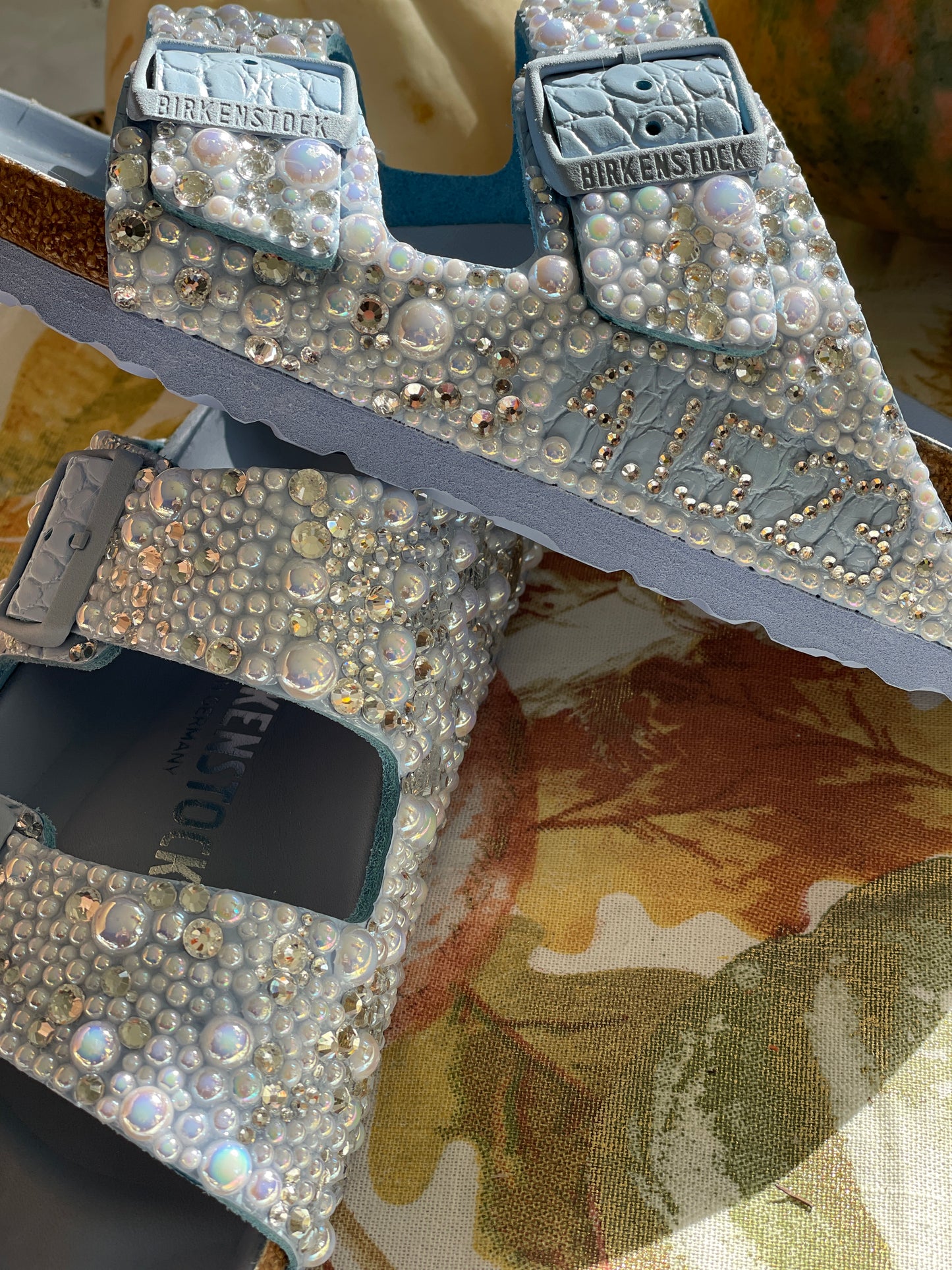 Blue Bridal Birkenstock Arizona