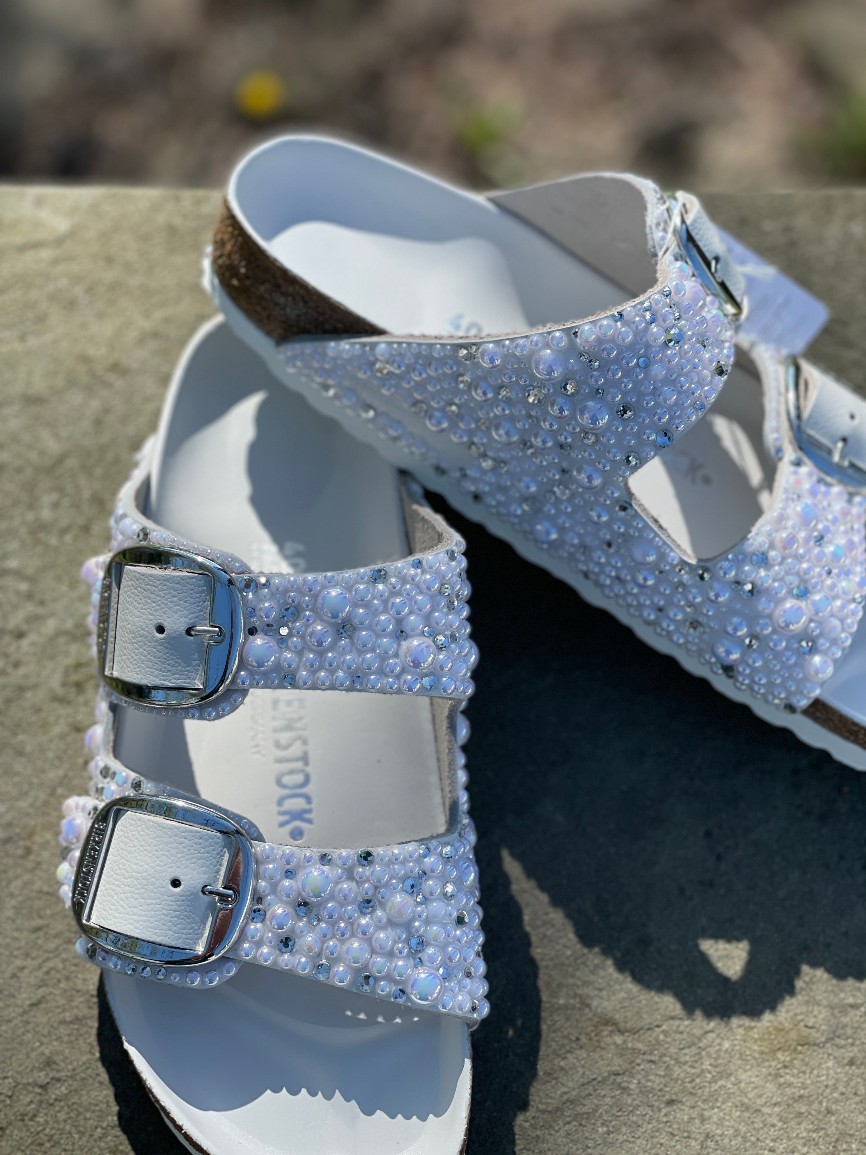 Birkenstock arizona hot sale glitter