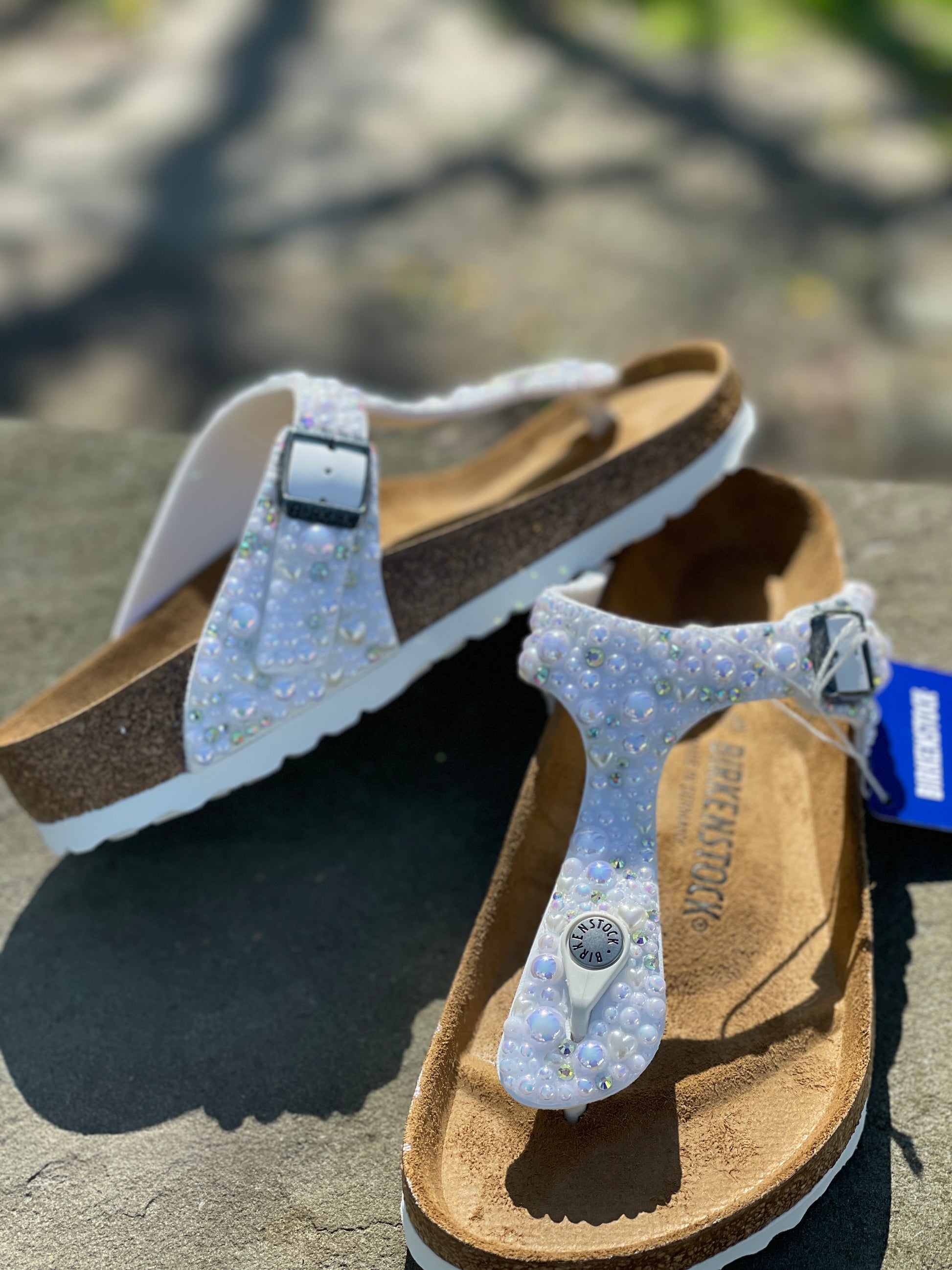 Wedding Shoes, Pearl Bridal Sandals, Beach Wedding Flip Flops