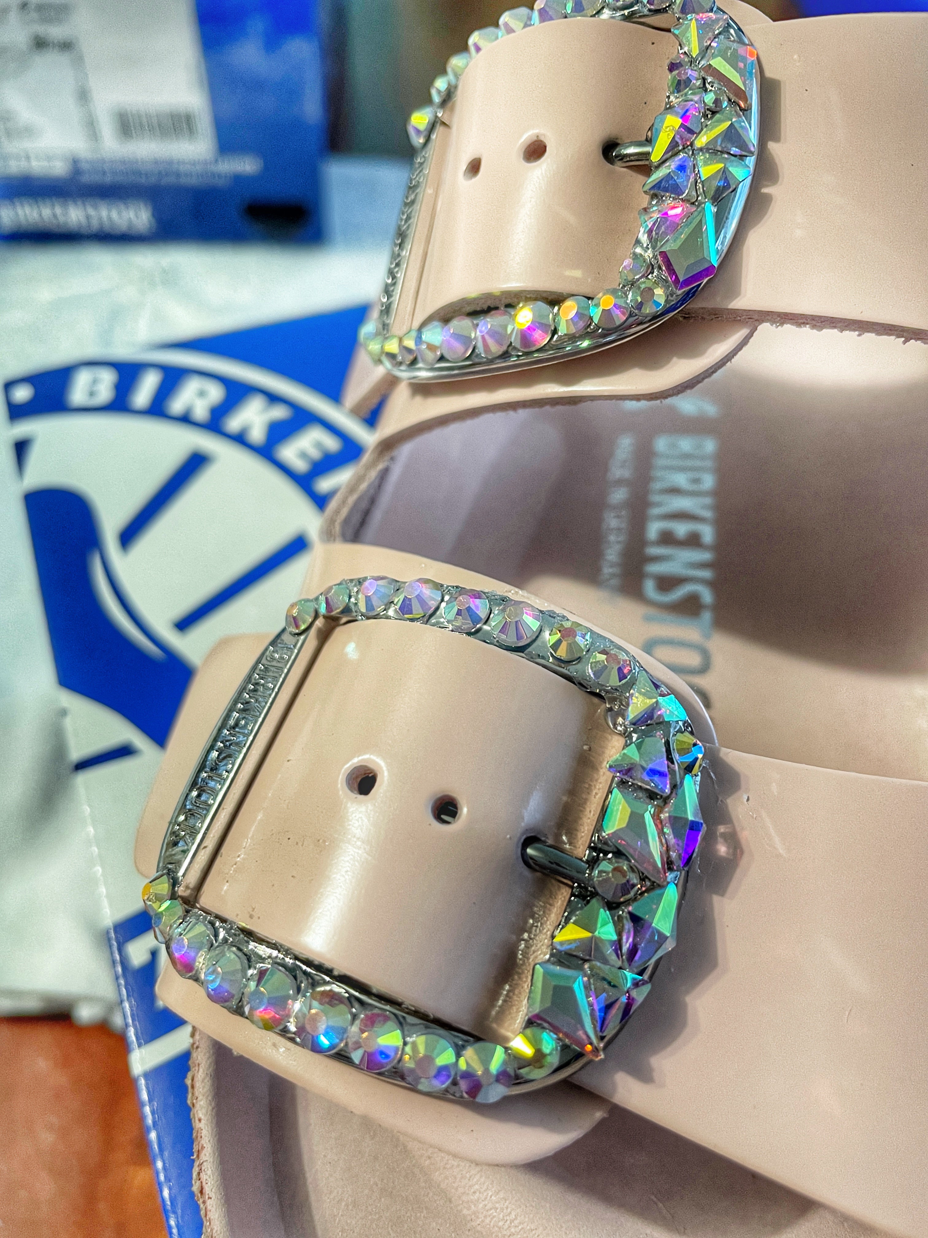 Iridescent best sale birkenstock sandals