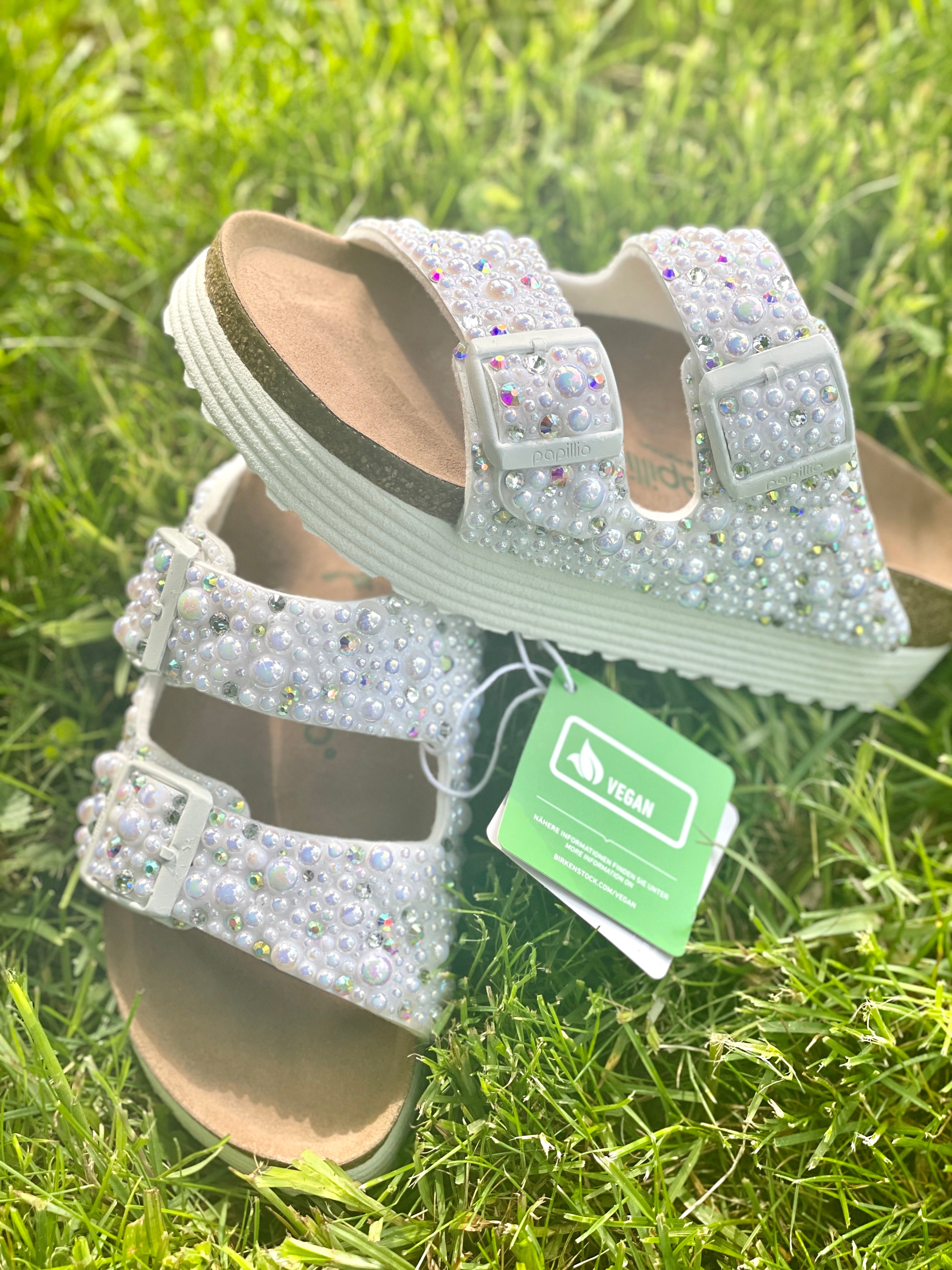 Birkenstock store glitter sandals