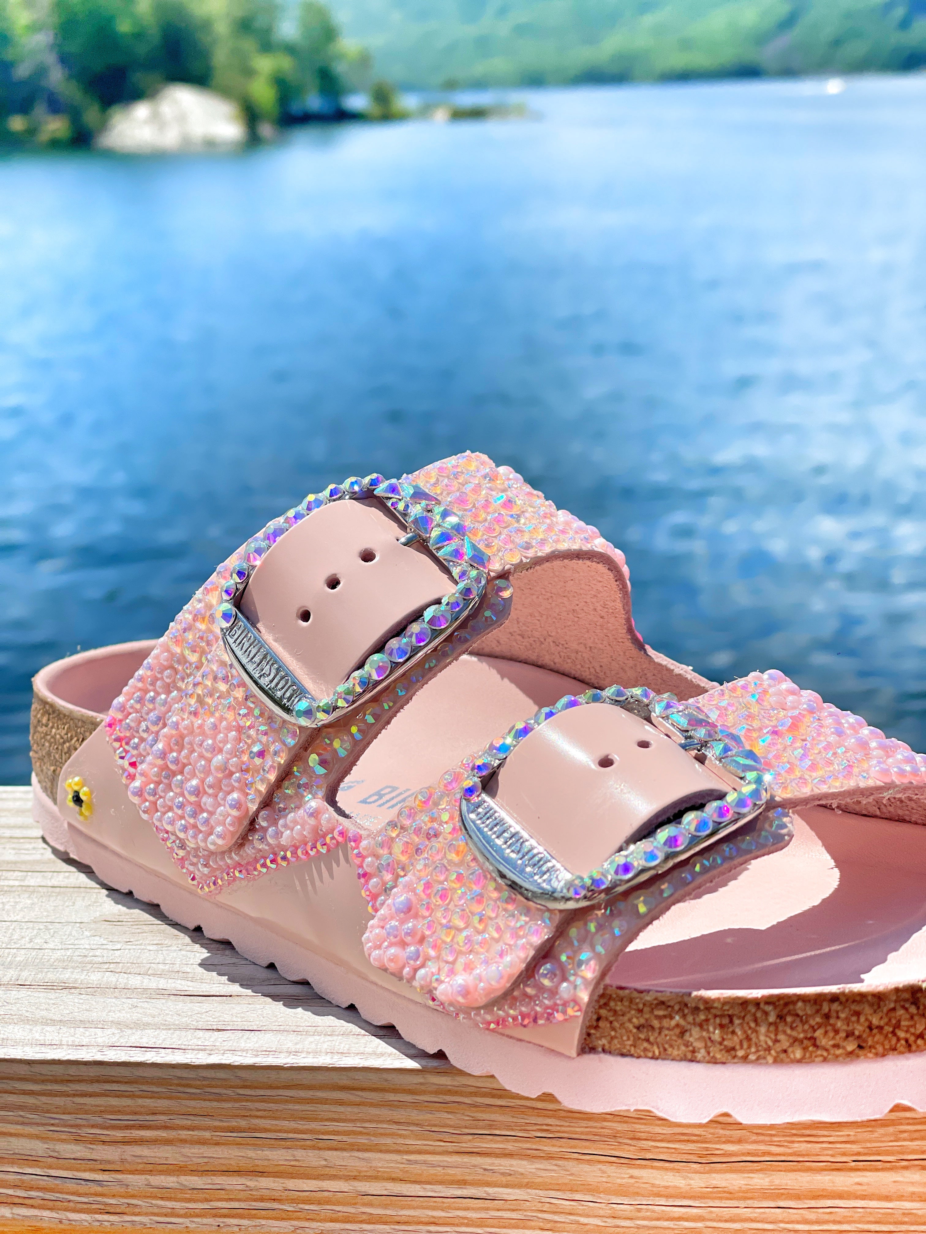 Birkenstock big sale buckle pink