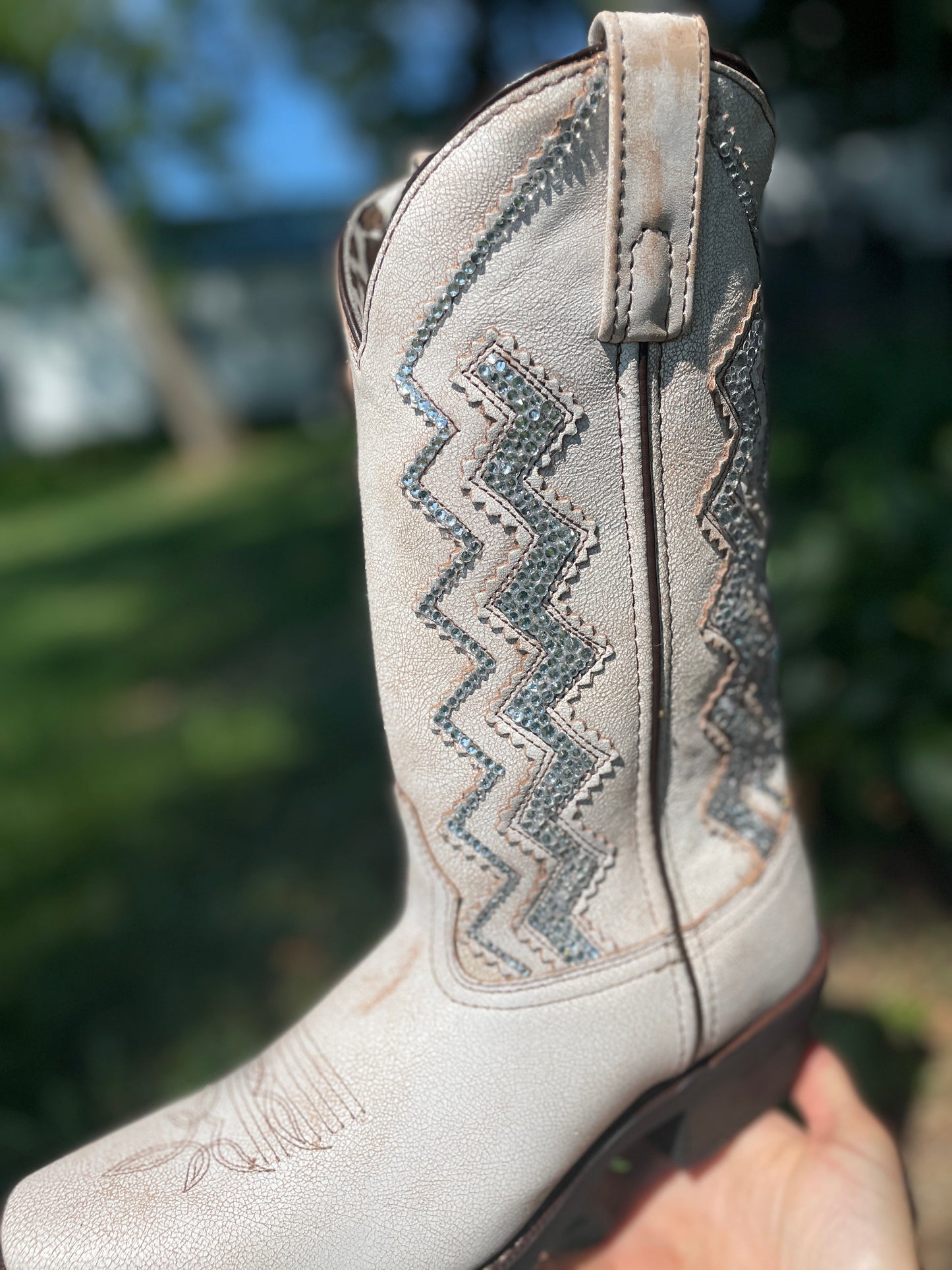 Laredo Wedding Cowboy Boots, Western Boots for Women, Sparkle Cowboy Boots
