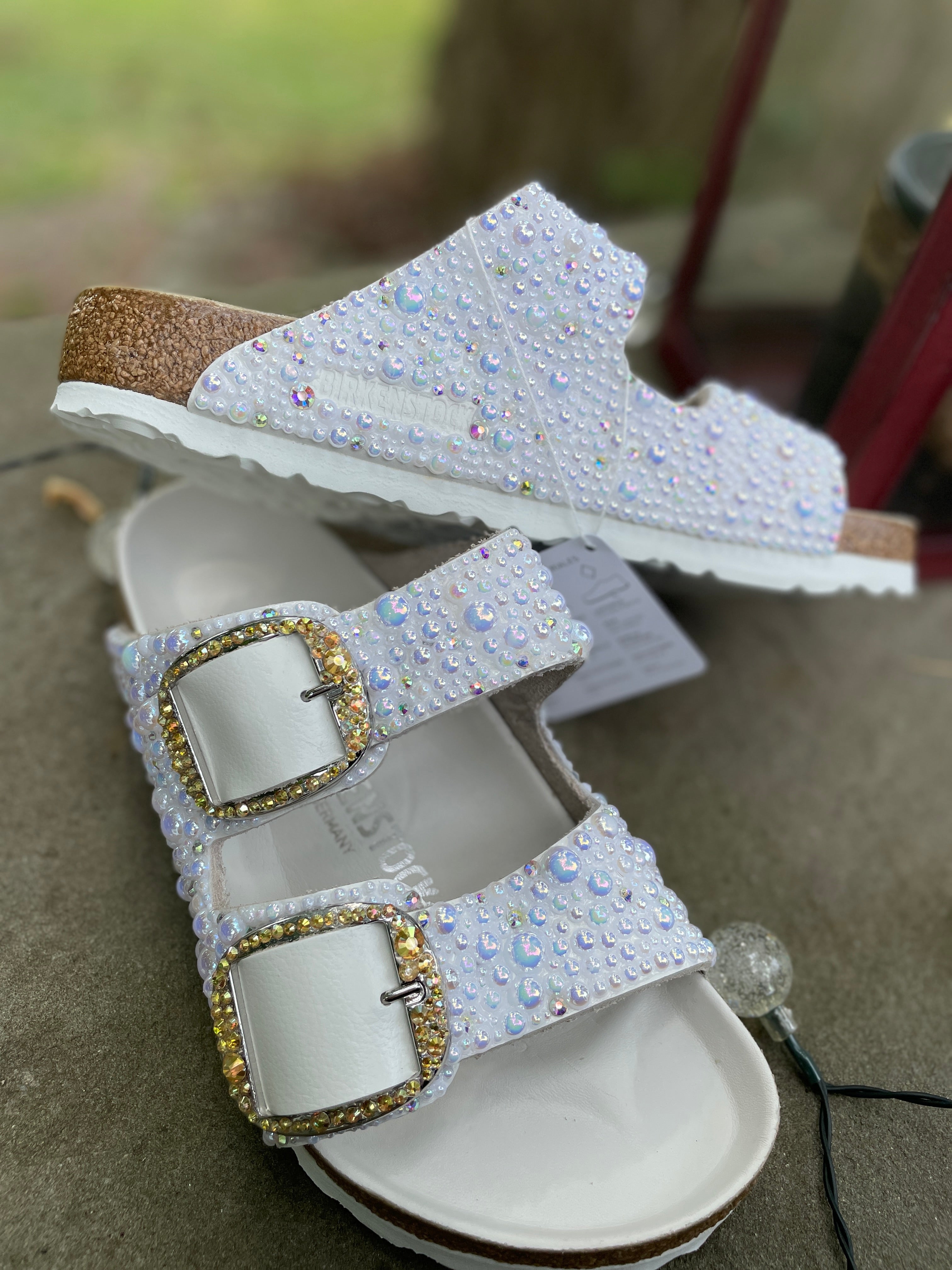 Rhinestone discount birkenstock sandals