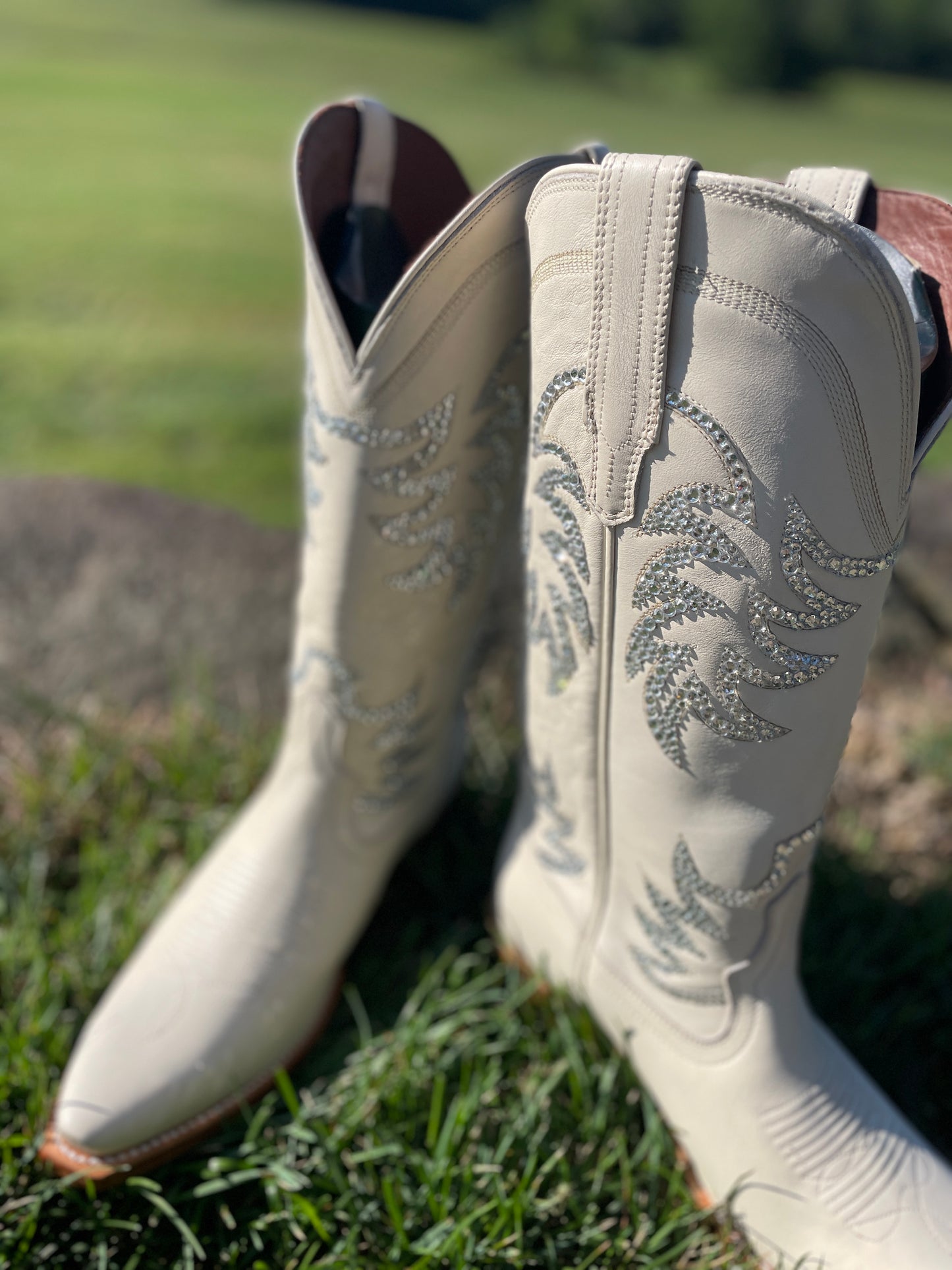 Tecovas Wedding Cowboy Boots, Western Boots for Women, Sparkle Cowboy Boots