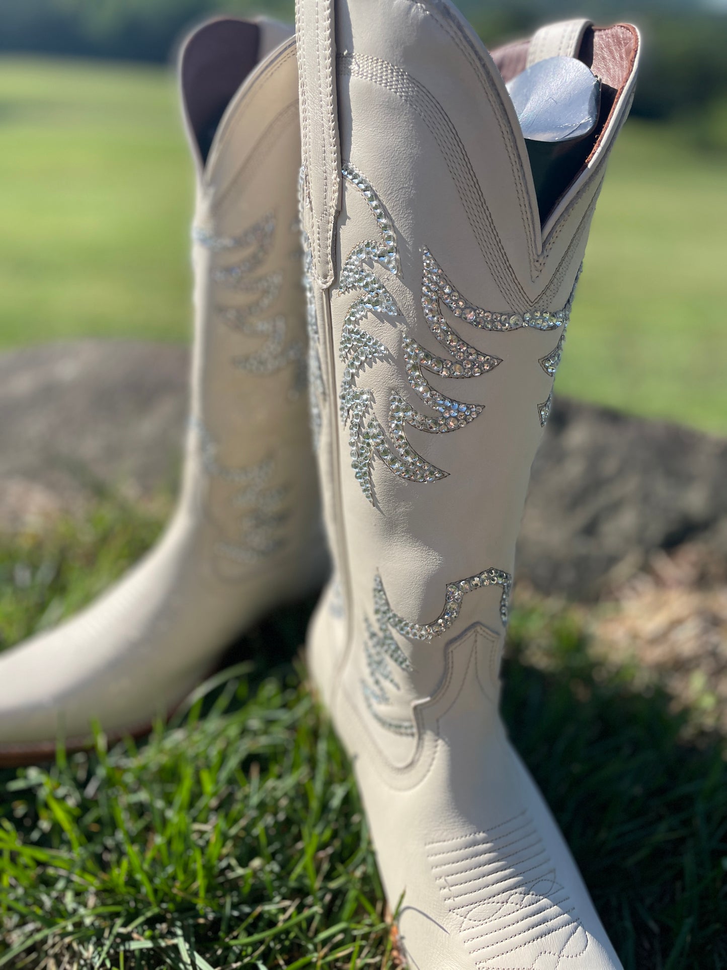 Tecovas Wedding Cowboy Boots, Western Boots for Women, Sparkle Cowboy Boots