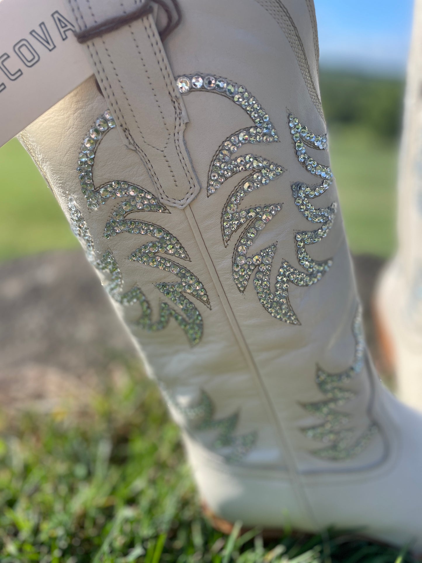 Tecovas Wedding Cowboy Boots, Western Boots for Women, Sparkle Cowboy Boots