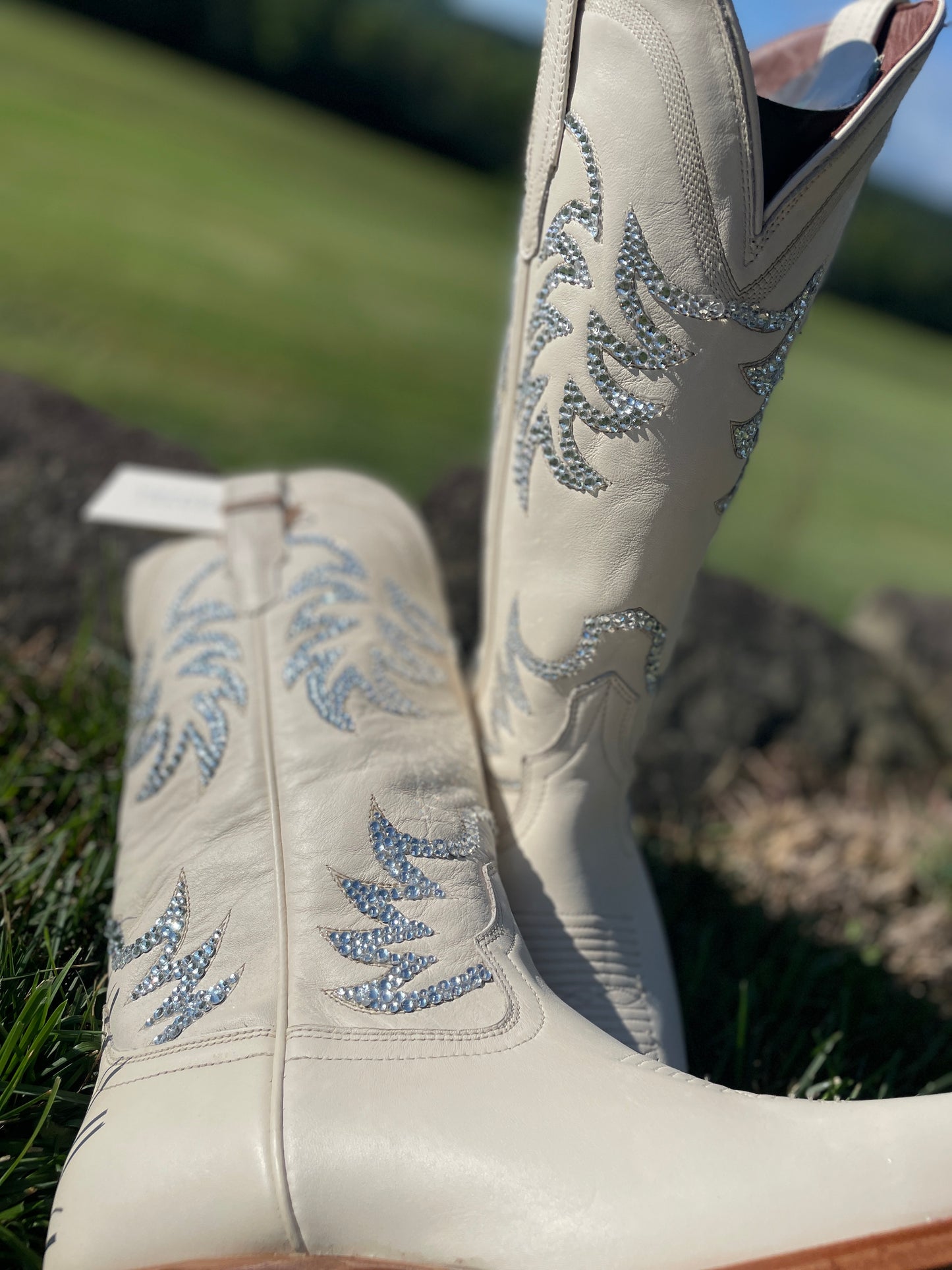Tecovas Wedding Cowboy Boots, Western Boots for Women, Sparkle Cowboy Boots