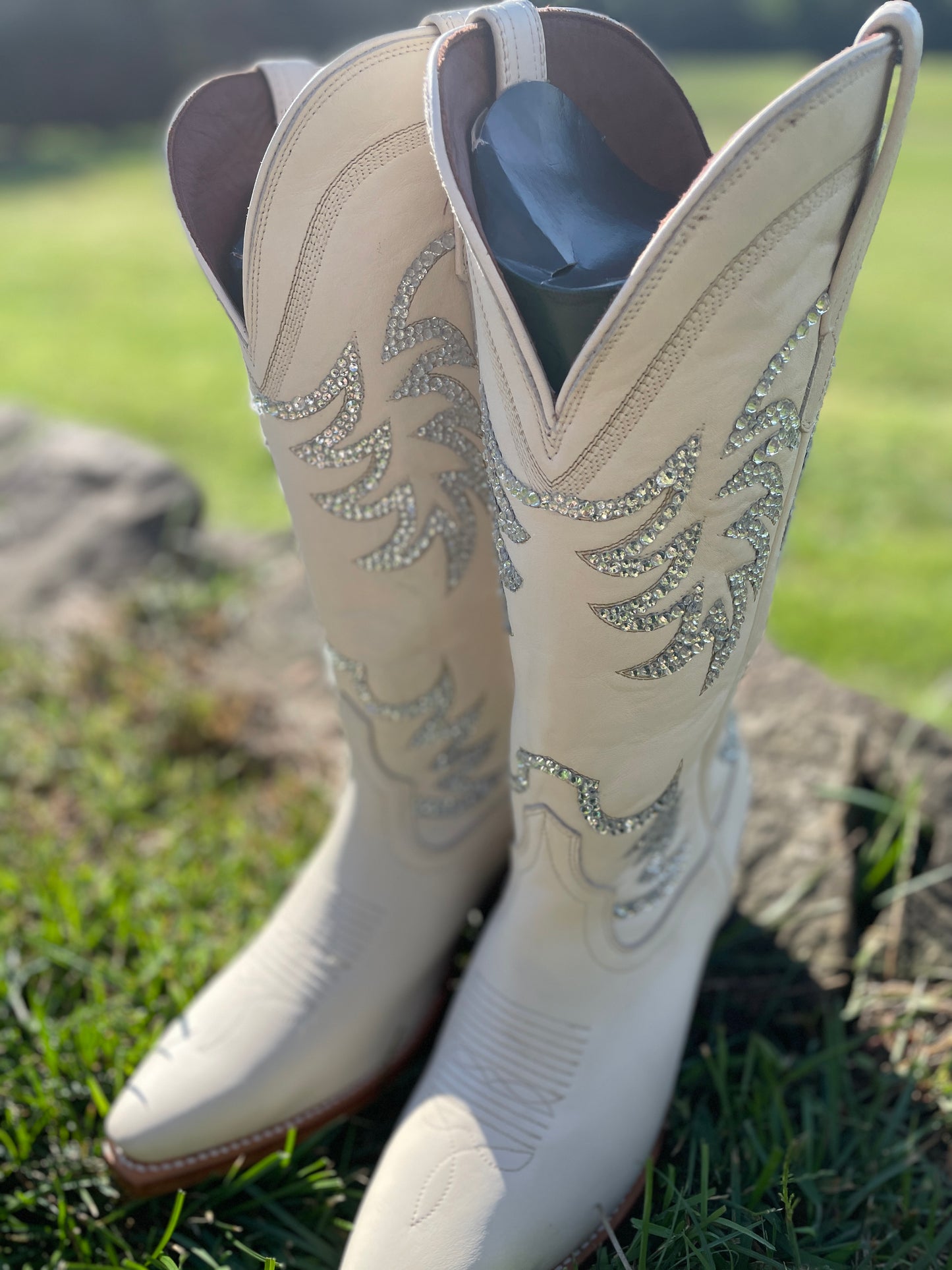 Tecovas Wedding Cowboy Boots, Western Boots for Women, Sparkle Cowboy Boots