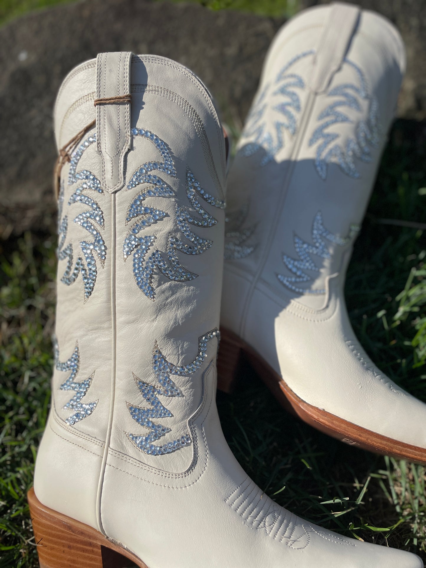 Tecovas Wedding Cowboy Boots, Western Boots for Women, Sparkle Cowboy Boots