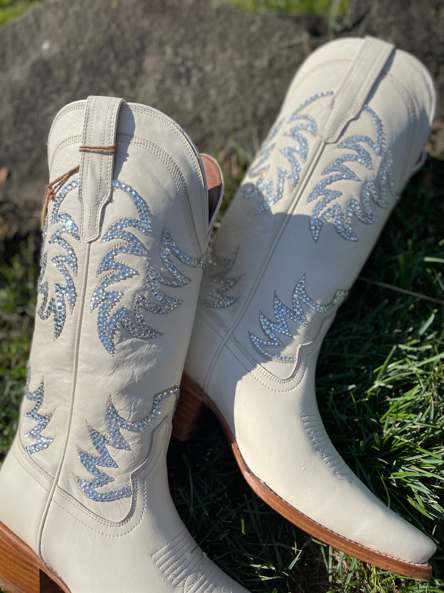 Tecovas Wedding Cowboy Boots, Western Boots for Women, Sparkle Cowboy Boots