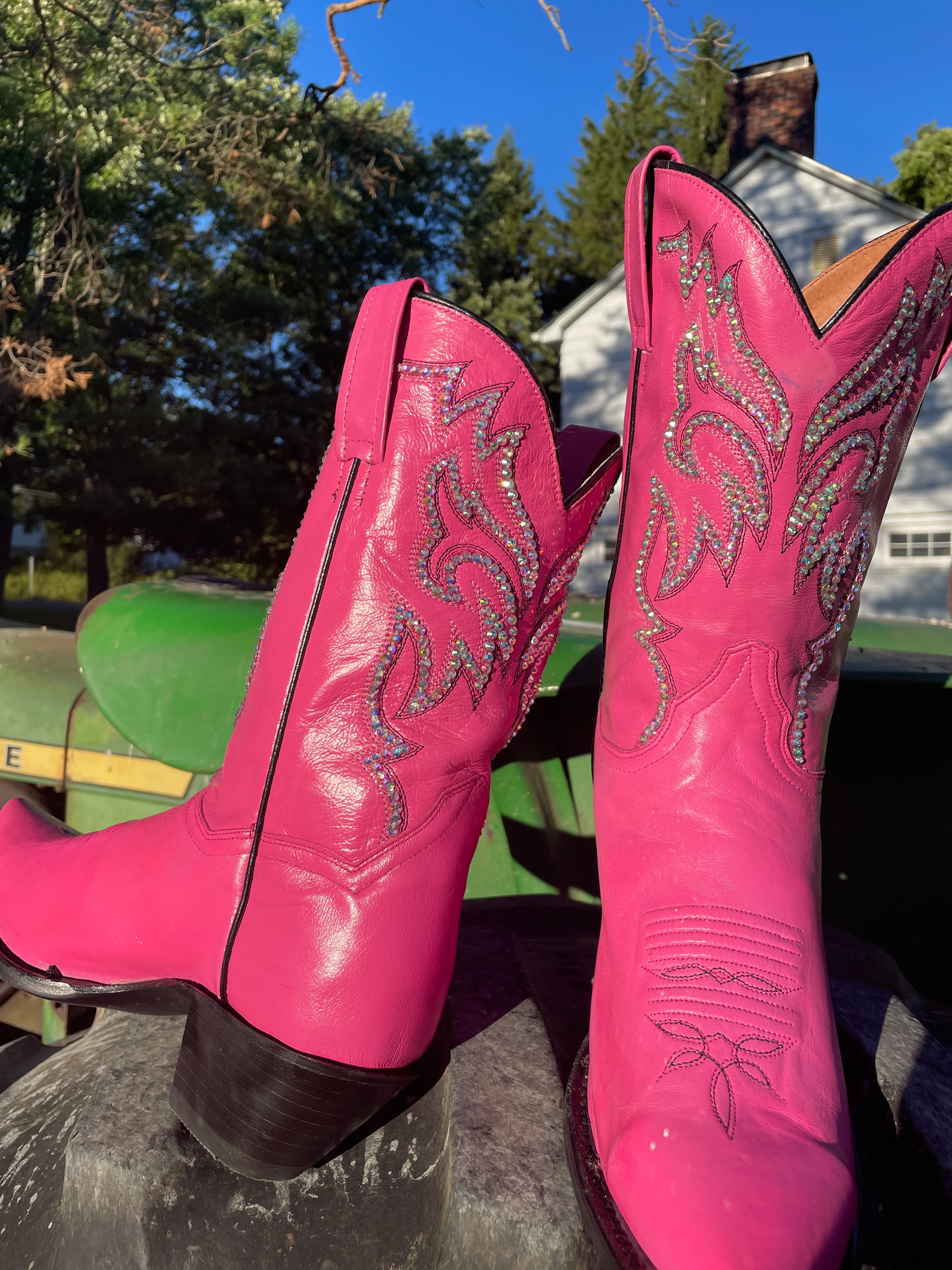 Womens pink hotsell western boots