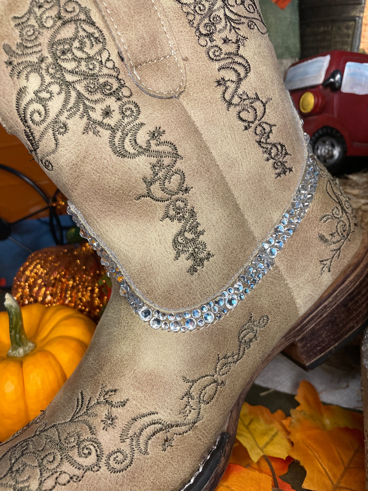 Roper Wedding Cowboy Boots, Western Boots for Women, Sparkle Cowboy Boots