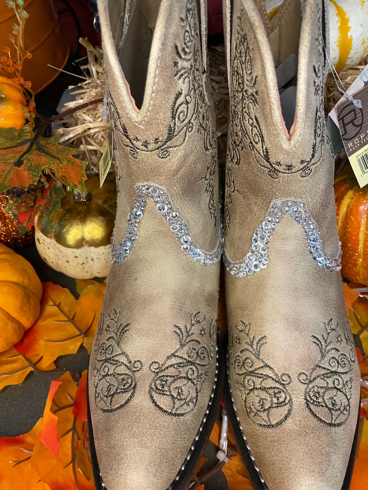 Roper Wedding Cowboy Boots, Western Boots for Women, Sparkle Cowboy Boots