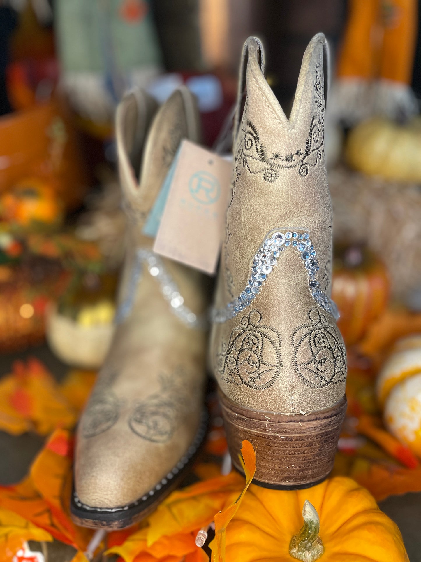 Roper Wedding Cowboy Boots, Western Boots for Women, Sparkle Cowboy Boots