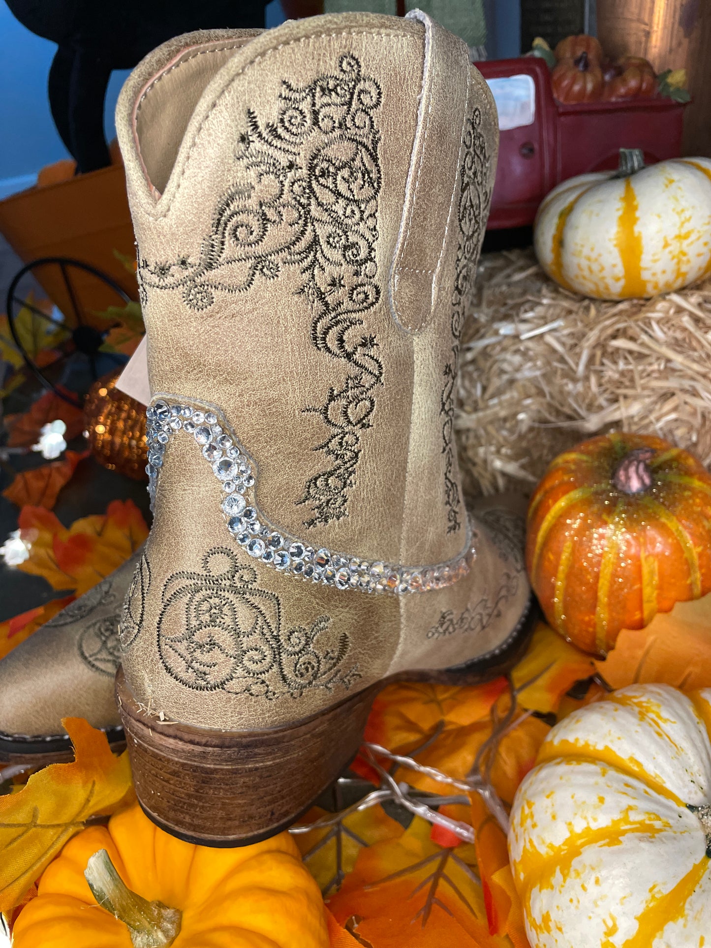 Roper Wedding Cowboy Boots, Western Boots for Women, Sparkle Cowboy Boots