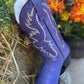 Dan Post Purple Cowboy Boots, Western Boots for Women, Sparkle Cowboy Boots