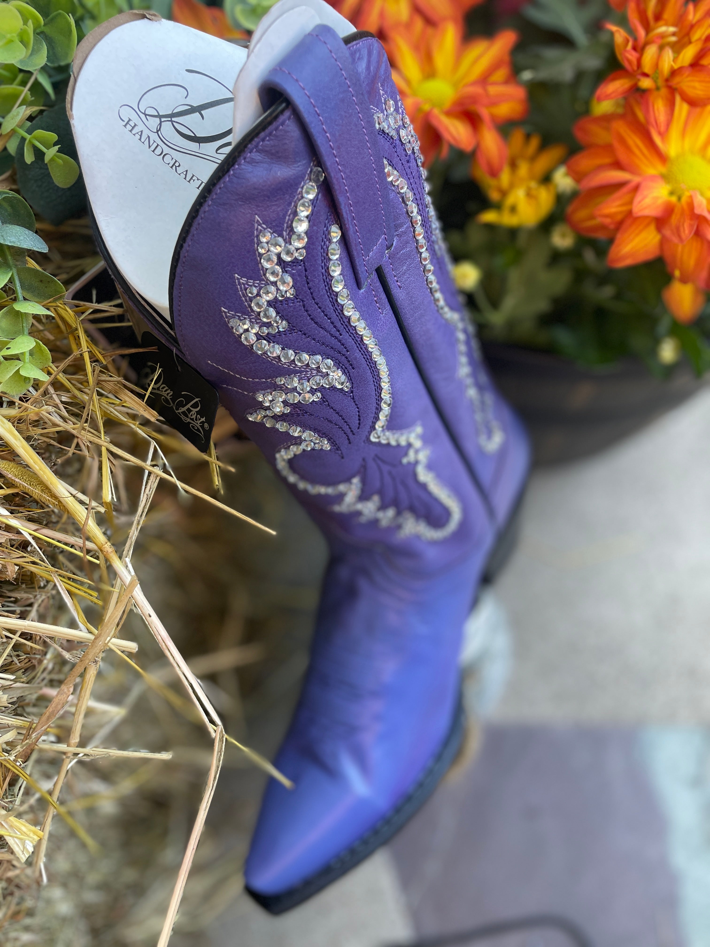 Womens purple sale cowboy boots