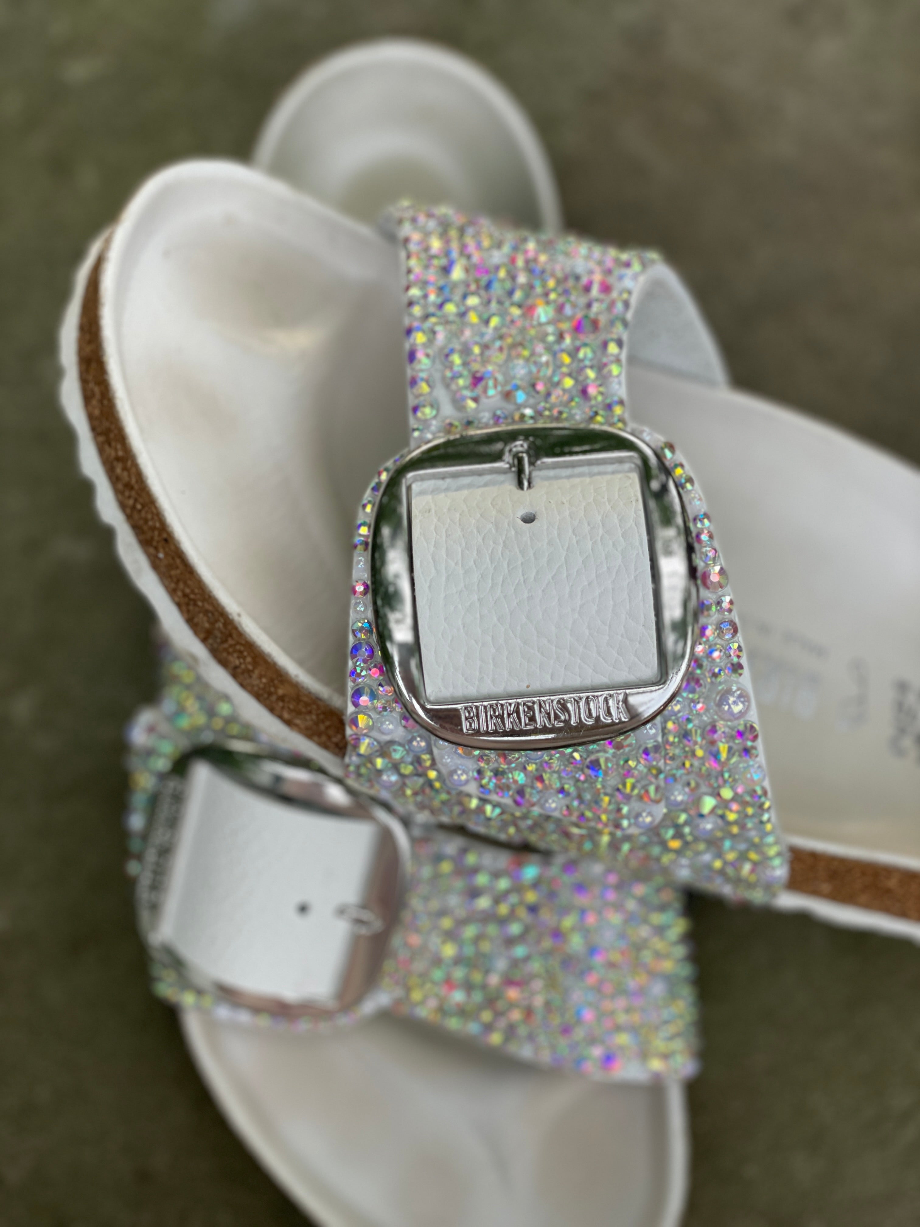 Rhinestone birkenstocks best sale